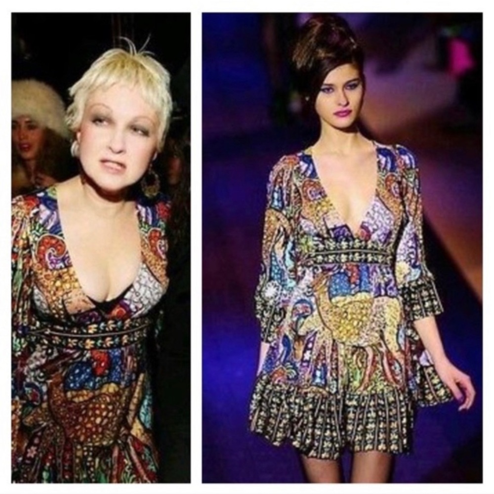 Betsey Johnson Runway Collection Bambi Dress Unique Retro Y2K